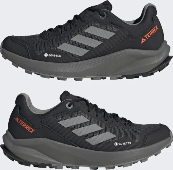 Кроссовки для трейлраннинга женские Adidas TERREX TRAIL RIDER GORE-TEX RUNNING черно-серые HQ1238