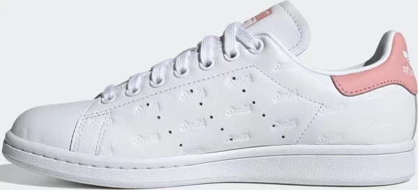 Кеды женские Adidas STAN SMITH бело-розовые EF6865