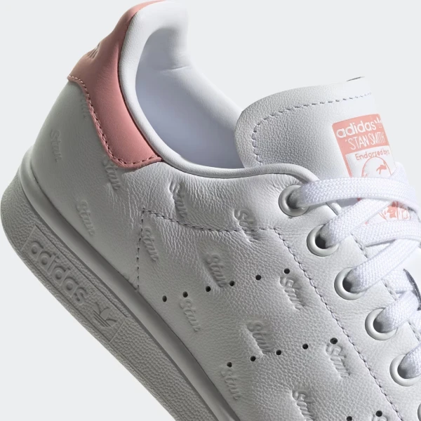 Кеды женские Adidas STAN SMITH бело-розовые EF6865