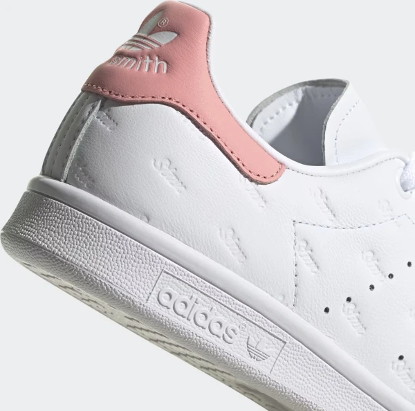 Кеды женские Adidas STAN SMITH бело-розовые EF6865