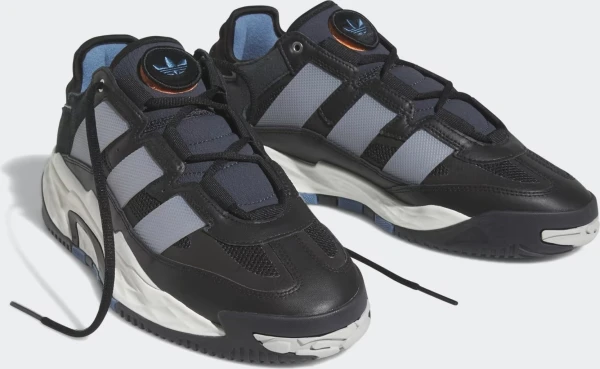 Кроссовки Adidas NITEBALL черно-бело-серые FZ5742
