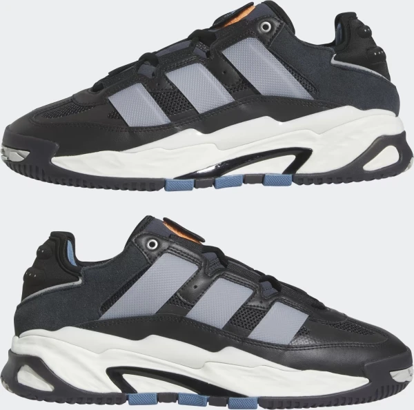 Кроссовки Adidas NITEBALL черно-бело-серые FZ5742
