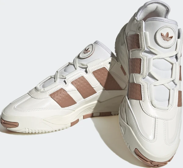 Кроссовки Adidas NITEBALL бело-коричневые IE6817