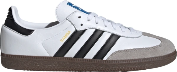 Кеды Adidas SAMBA OG бело-бежево-черные B75806