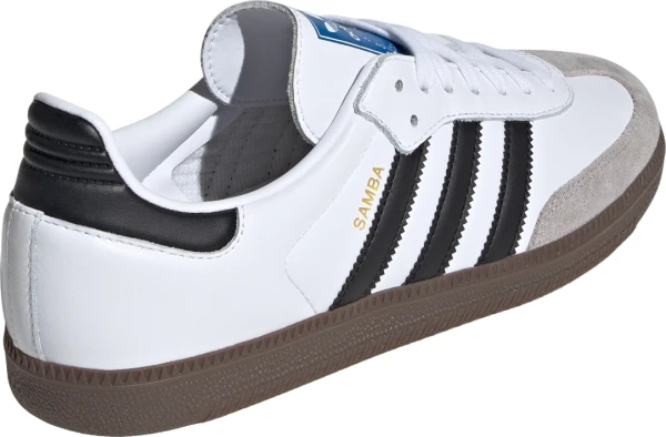 Кеды Adidas SAMBA OG бело-бежево-черные B75806