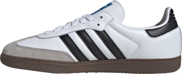 Кеды Adidas SAMBA OG бело-бежево-черные B75806