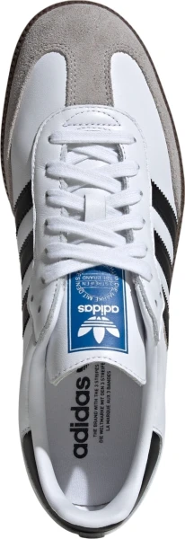 Кеды Adidas SAMBA OG бело-бежево-черные B75806