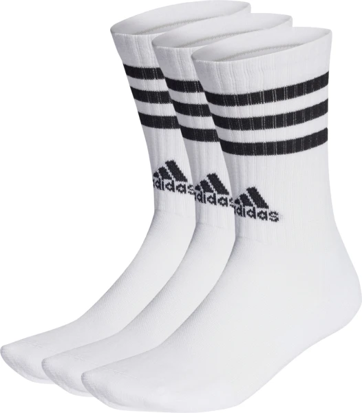 Шкарпетки Adidas 3-STRIPES CUSHIONED CREW 3P білі (3 пари) HT3458