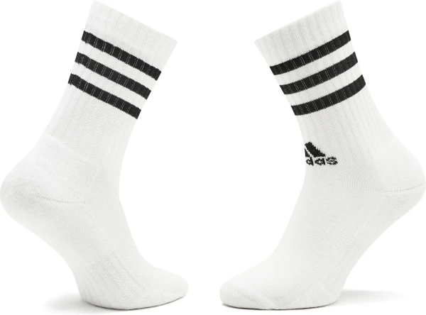Шкарпетки Adidas 3-STRIPES CUSHIONED CREW 3P білі (3 пари) HT3458