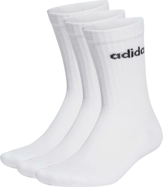 Шкарпетки Adidas LINEAR CREW CUSHIONED 3P білі (3 пари) HT3455