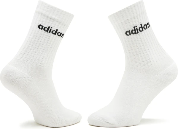 Шкарпетки Adidas LINEAR CREW CUSHIONED 3P білі (3 пари) HT3455