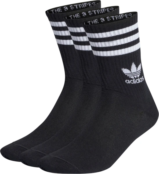 Носки Adidas MID CUT CREW 3P черные (3 пары) IL5022