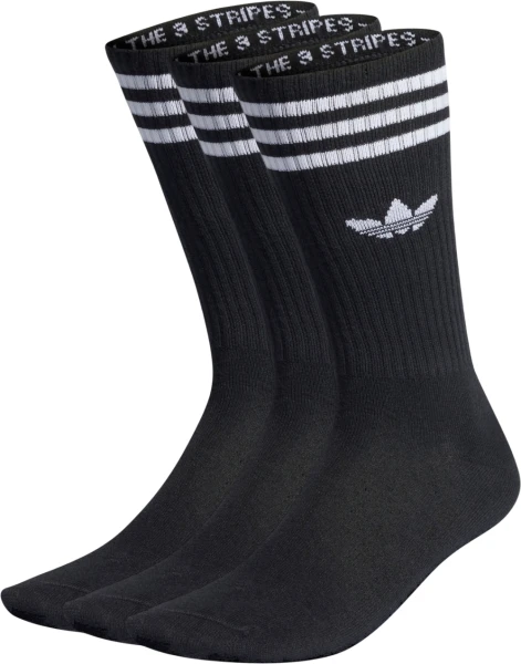 Шкарпетки Adidas SOLID CREW 3P чорні (3 пари) IL5015