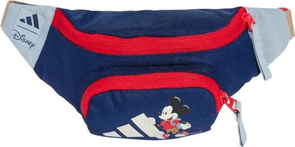 Сумка на пояс детская Adidas DISNEY MICKEY MOUSE BUM BAG KIDS 2L темно-сине-красно-голубая JG5800