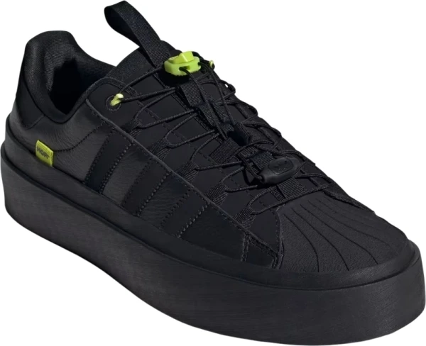 Кеды Adidas SUPERSTAR HÖR черно-лаймовые IH5091
