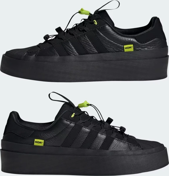 Кеды Adidas SUPERSTAR HÖR черно-лаймовые IH5091