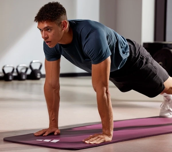 Килимок для фітнесу Adidas FITNESS MAT бордовий ADMT-11015MN