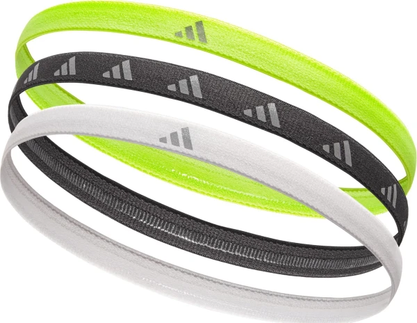 Пов'язки на голову Adidas HAIRBANDS 3PK лаймова, чорна, біла (3 штуки) ADAC-16197