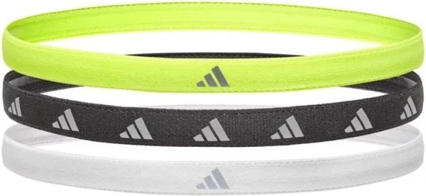 Пов'язки на голову Adidas HAIRBANDS 3PK лаймова, чорна, біла (3 штуки) ADAC-16197