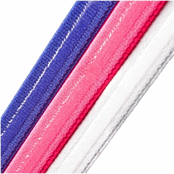 Повязки на голову Adidas HAIRBANDS 3PK розовая, синяя, белая (3 штуки) ADAC-16199