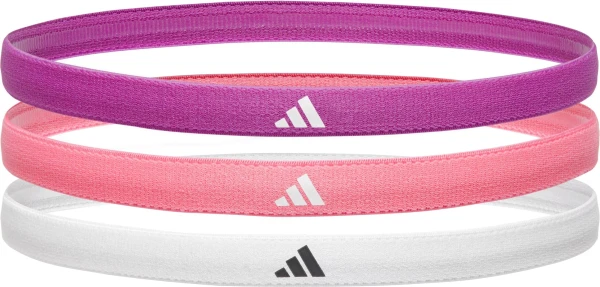 Пов'язки на голову Adidas HAIRBANDS 3PK рожева, фіолетова, біла (3 штуки) ADAC-16198