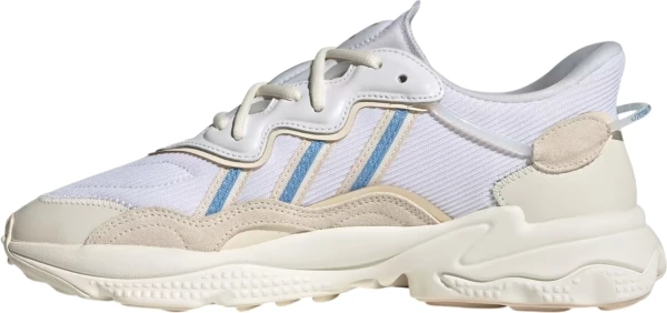 Кроссовки Adidas OZWEEGO бело-бежево-голубые GX9890