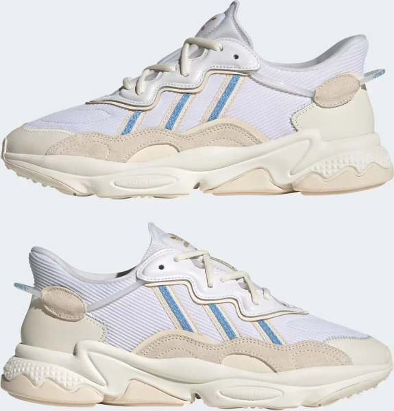 Кроссовки Adidas OZWEEGO бело-бежево-голубые GX9890