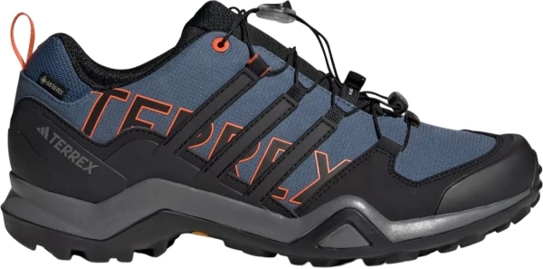 Кросівки для хайкінгу Adidas TERREX SWIFT R2 GORE-TEX темно-синьо-чорно-помаранчеві IF7633