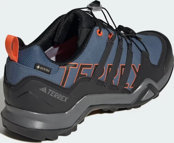 Кросівки для хайкінгу Adidas TERREX SWIFT R2 GORE-TEX темно-синьо-чорно-помаранчеві IF7633