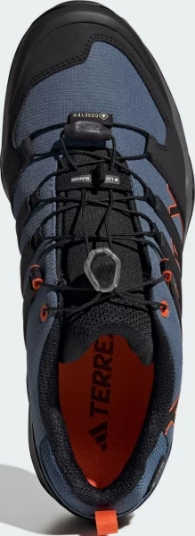 Кросівки для хайкінгу Adidas TERREX SWIFT R2 GORE-TEX темно-синьо-чорно-помаранчеві IF7633