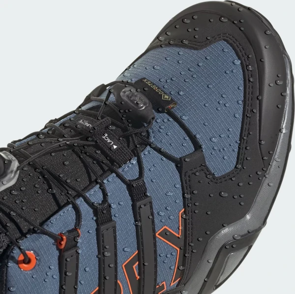 Кросівки для хайкінгу Adidas TERREX SWIFT R2 GORE-TEX темно-синьо-чорно-помаранчеві IF7633