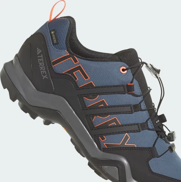 Кросівки для хайкінгу Adidas TERREX SWIFT R2 GORE-TEX темно-синьо-чорно-помаранчеві IF7633