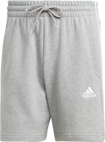 Шорти Adidas ESSENTIALS FRENCH TERRY 3-STRIPES SHORTS сірі IC9437
