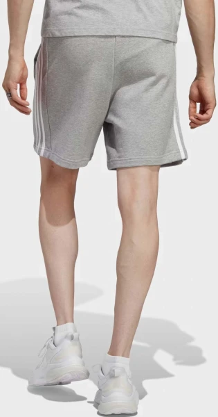 Шорти Adidas ESSENTIALS FRENCH TERRY 3-STRIPES SHORTS сірі IC9437