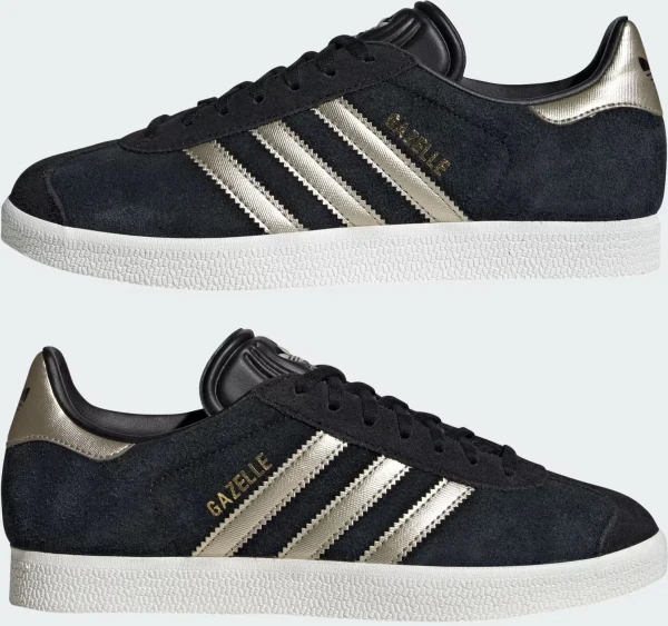Кеди жіночі Adidas GAZELLE чорно-золоті IG4397