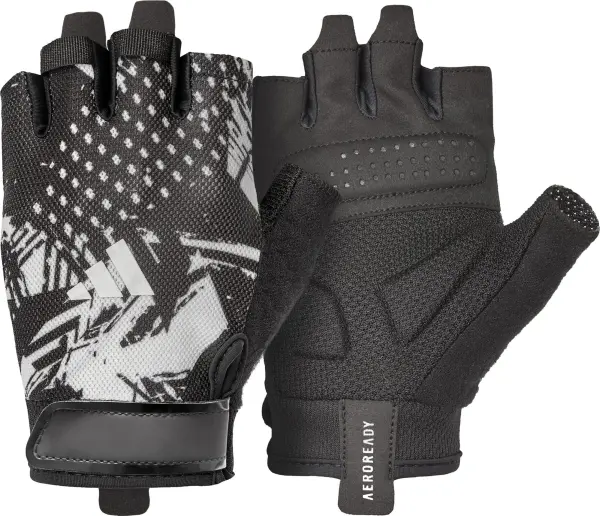 Рукавички для тренінгу Adidas ESSENTIAL TRAINING GLOVES чорно-сірі S ADGB-15001AB