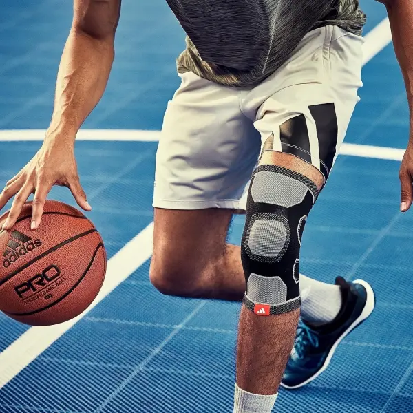 Фиксатор колена Adidas KNEE SUPPORT черно-серый S ADSU-12521BK-NL