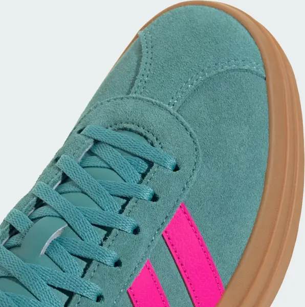 Кросівки жіночі Adidas VL COURT BOLD бірюзово-рожево-коричневі JQ5634
