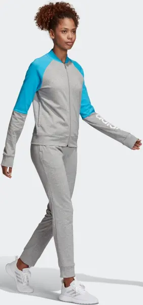 Спортивный костюм женский Adidas PERFORMANCE серо-голубой DV2435