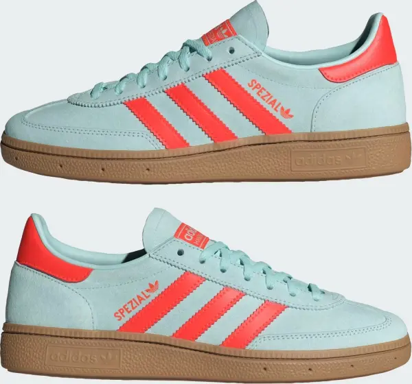 Кросівки для гандболу жіночі Adidas HANDBALL SPEZIAL бірюзово-помаранчеві IH5374
