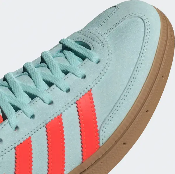 Кросівки для гандболу жіночі Adidas HANDBALL SPEZIAL бірюзово-помаранчеві IH5374