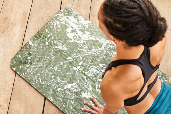 Коврик для йоги Adidas CAMO YOGA MATTE хаки ADYG-10500GN