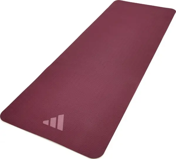 Коврик для йоги Adidas DOUBLE SIDED YOGA MAT бежево-бордовый ADYG-10400WP-NL
