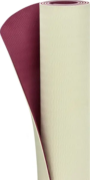 Коврик для йоги Adidas DOUBLE SIDED YOGA MAT бежево-бордовый ADYG-10400WP-NL