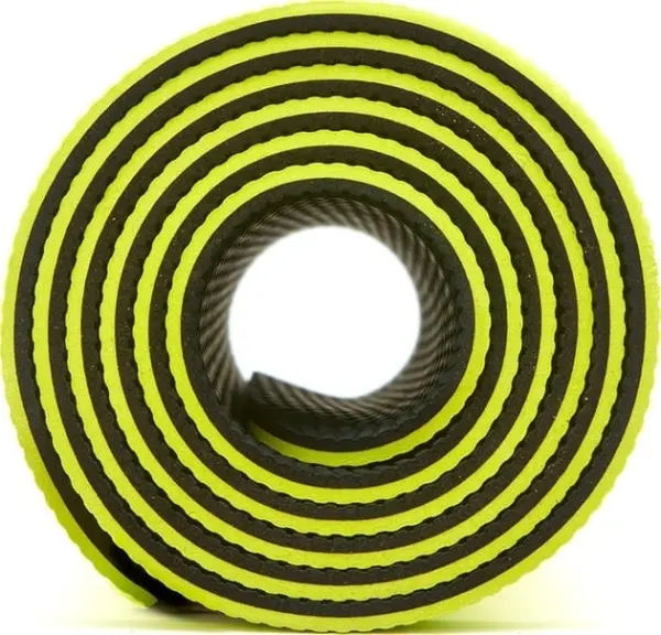 Коврик для йоги Adidas DOUBLE SIDED YOGA MAT желто-темно-серый ADYG-10400BLY-NL
