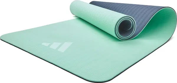 Коврик для йоги Adidas DOUBLE SIDED YOGA MAT мятно-темно-серый ADYG-10400BLM-NL