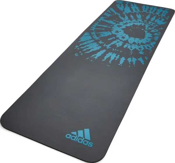 Коврик для йоги Adidas TIE-DYE YOGA MAT темно-серо-голубой ADYG-10200BL