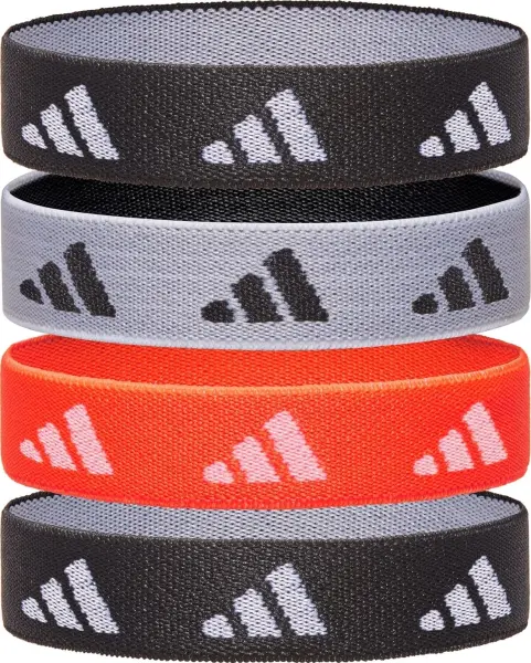 Резинки для волосся Adidas HAIR TIES чорні, біла, помаранчева (4 штуки) ADAC-16210