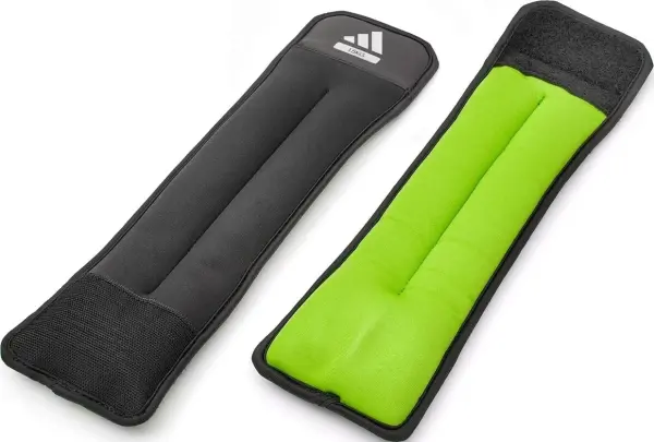 Обважнювачі для щиколотки/зап'ястя Adidas ANKLE/WRIST WEIGHTS чорно-салатові (2 х 1.5 кг) ADWT-12322-NL