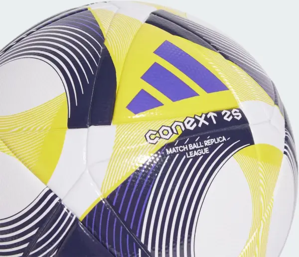 Футбольний м'яч Adidas CONEXT 25 LEAGUE біло-жовто-фіолетовий Розмір 4 JH1272